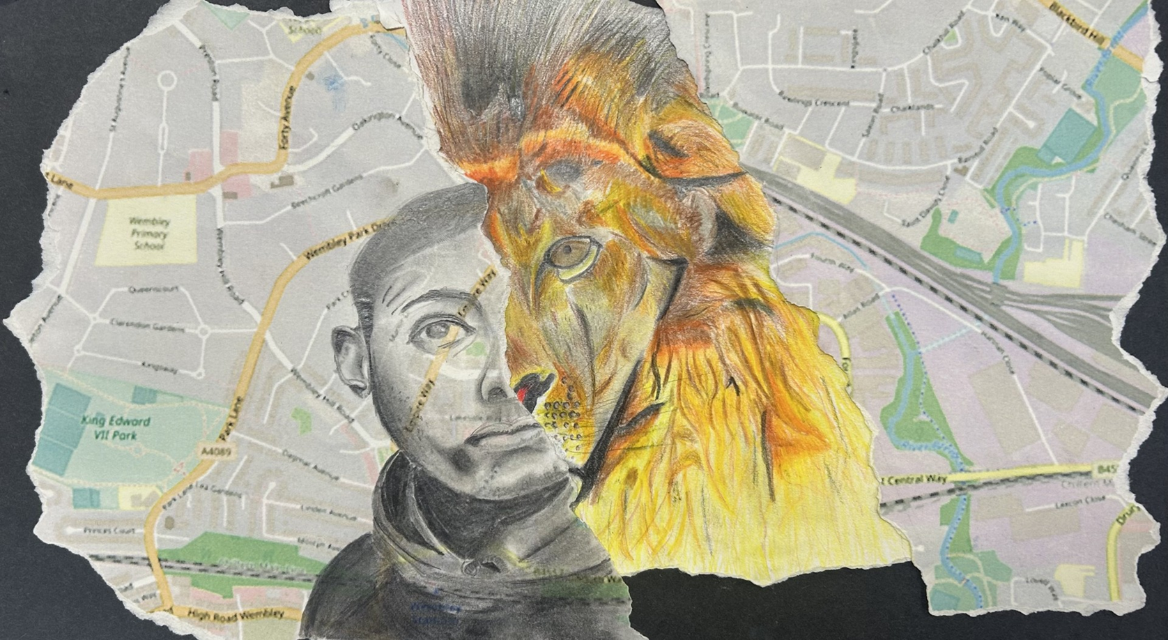 Artwork by Balcarras school Y9 pupil Artwork by Balcarras school Y9 pupil