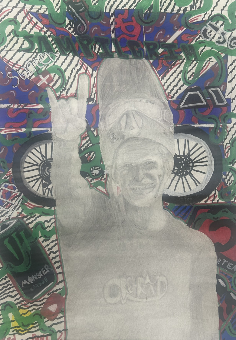Artwork by Balcarras school Y9 pupil