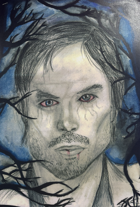 Artwork by Balcarras school Y9 pupil Artwork by Balcarras school Y9 pupil