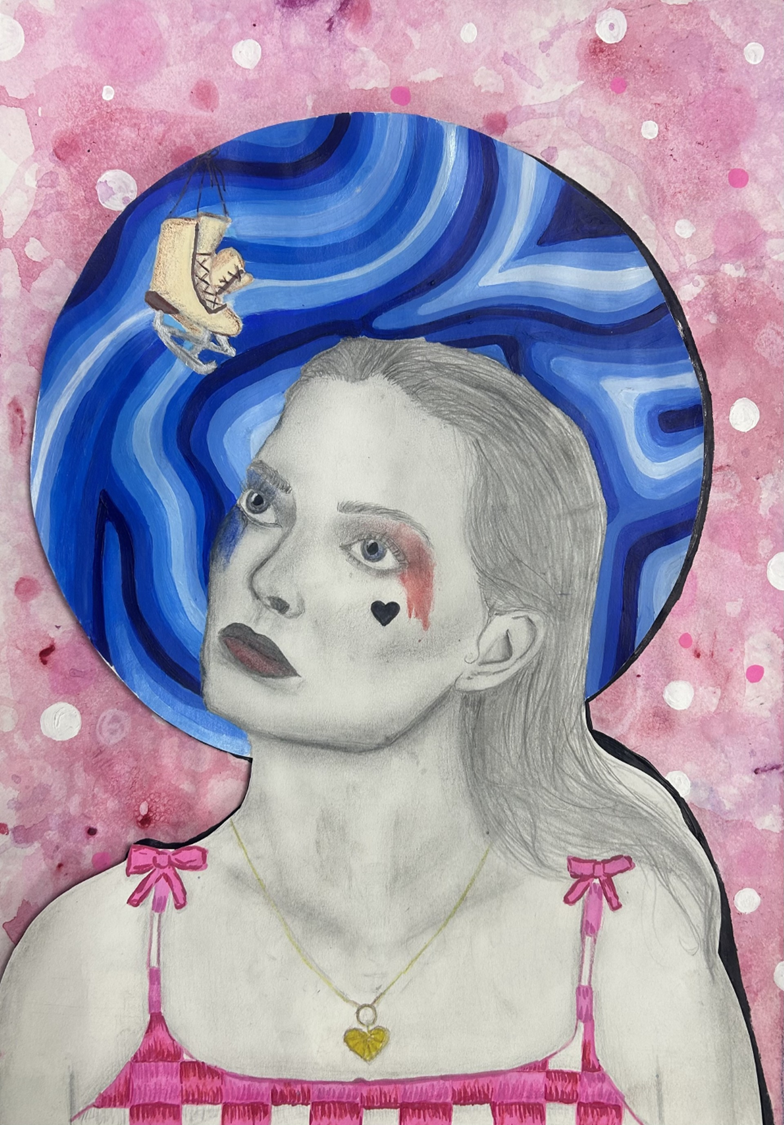 Artwork by Balcarras school Y9 pupil Artwork by Balcarras school Y9 pupil