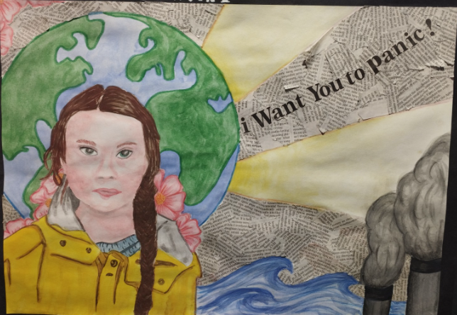 Artwork by Balcarras school Y9 pupil Artwork by Balcarras school Y9 pupil