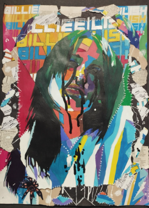 Artwork by Balcarras school Y9 pupil Artwork by Balcarras school Y9 pupil