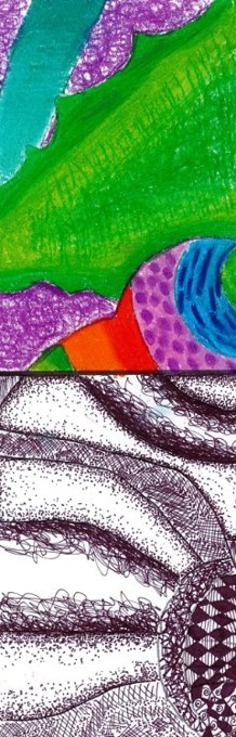 An example of artwork by Winchcombe School Year 9 student An example of artwork by Winchcombe School Year 9 student