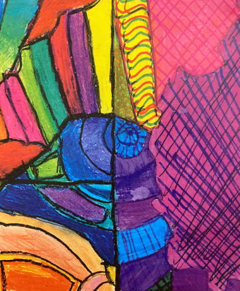 An example of artwork by Winchcombe School Year 9 student