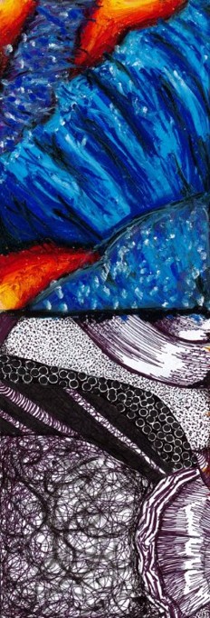 An example of artwork by Winchcombe School Year 9 student