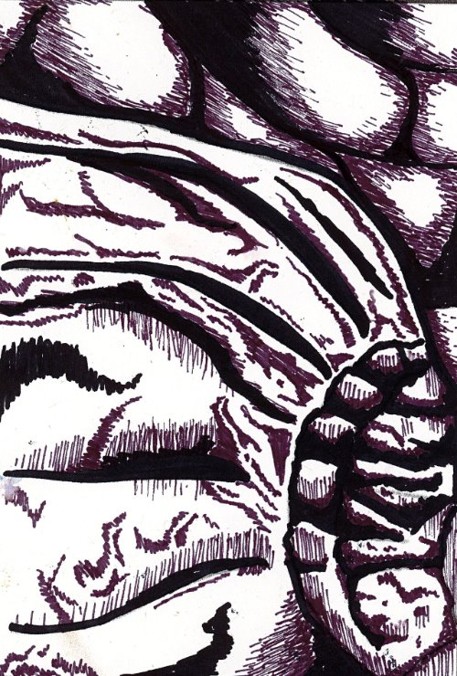 An example of artwork by Winchcombe School Year 9 student